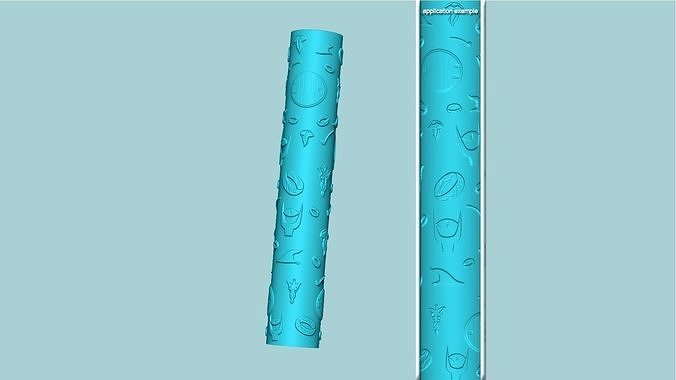 Texture Roll 74 LOTR Positive - Fondant Decoration Maker 3D print model
