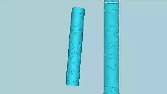 Texture Roll 74 LOTR Positive - Fondant Decoration Maker 3D print model