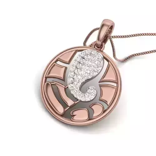 Diamond Spiritual  Pendant renders 3dm details