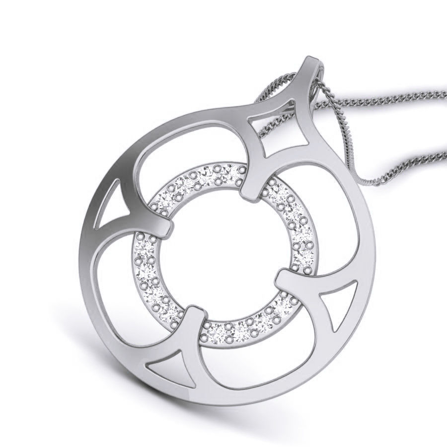 Diamond Pendant renders 3dm details 3D print model_12