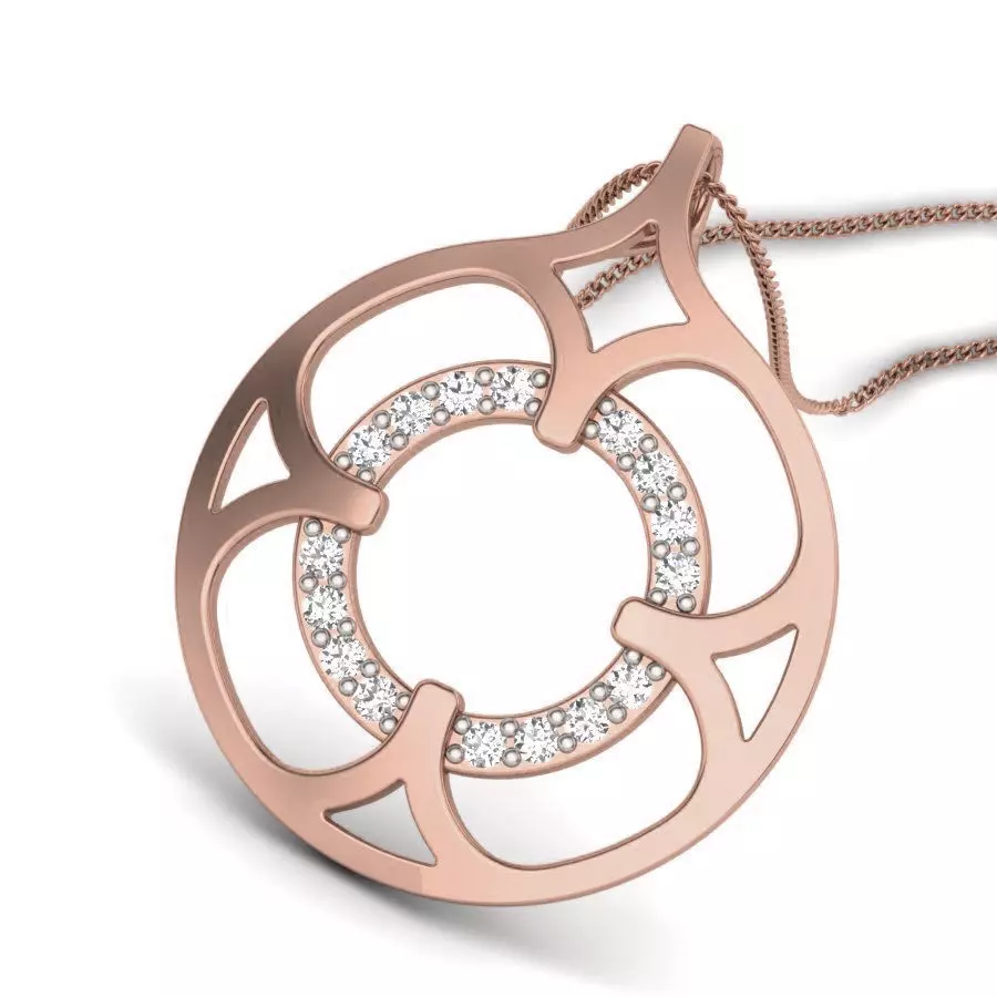 Diamond Pendant renders 3dm details 3D print model_0