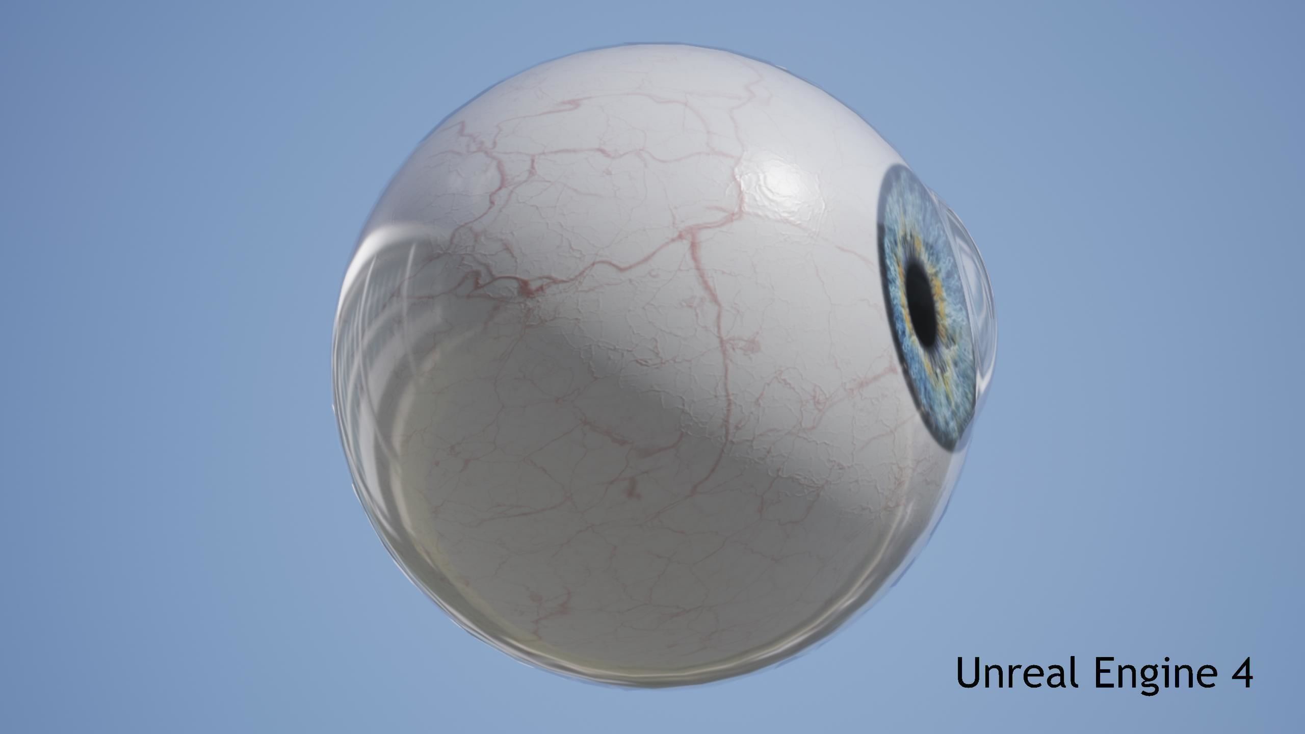 Human Eye Low-poly 3D model_12