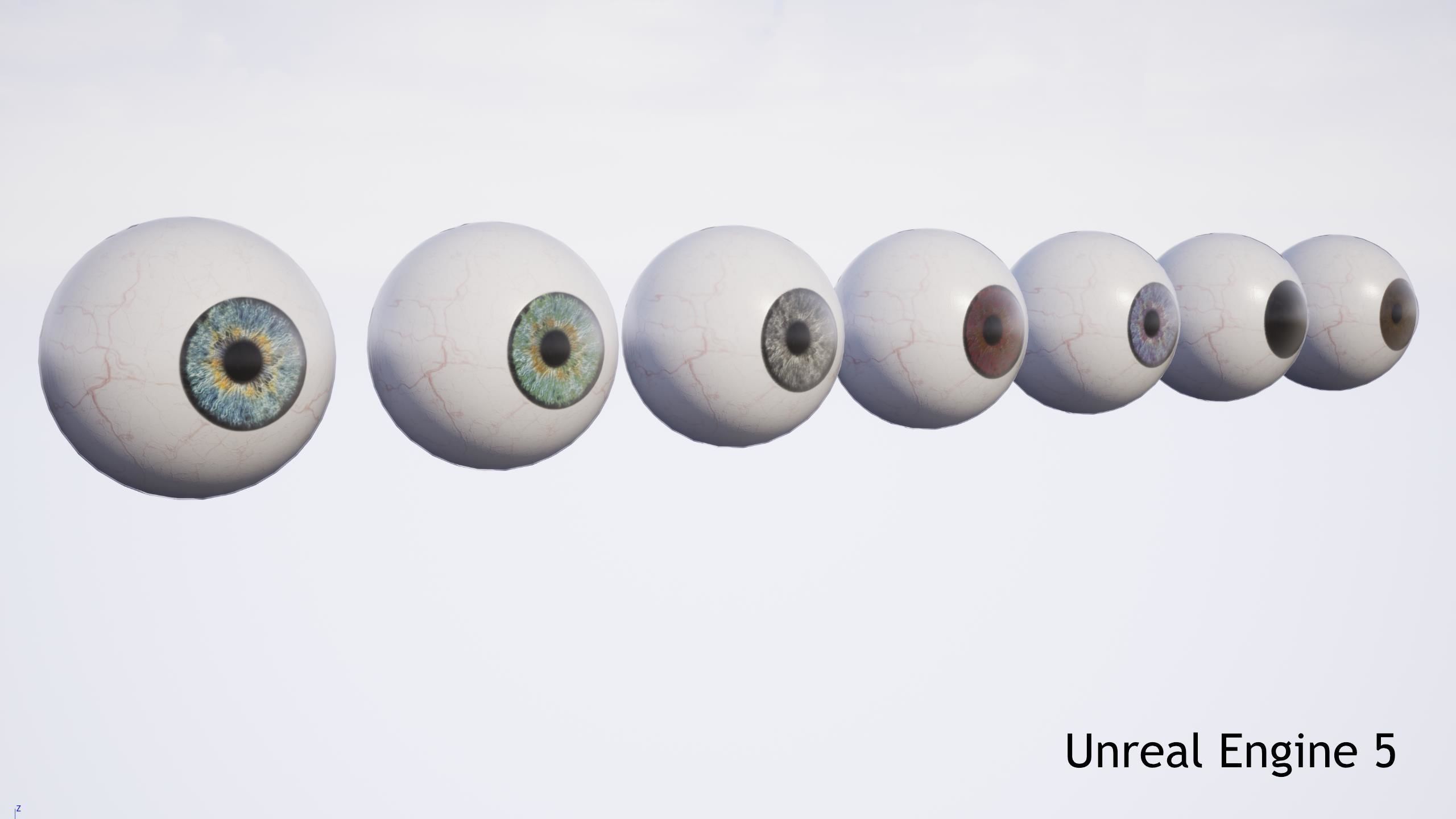 Human Eye Low-poly 3D model_17