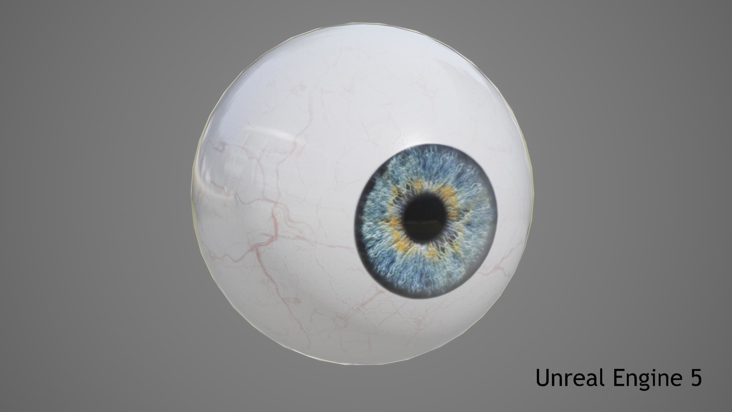 Human Eye Low-poly 3D model_14