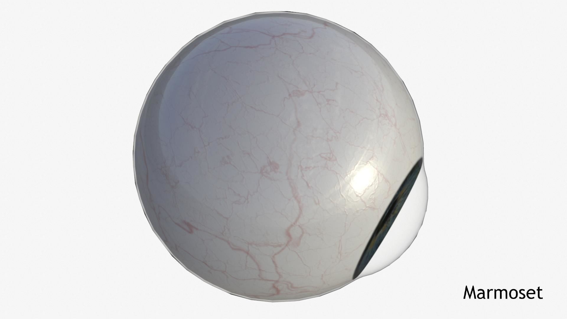 Human Eye Low-poly 3D model_5