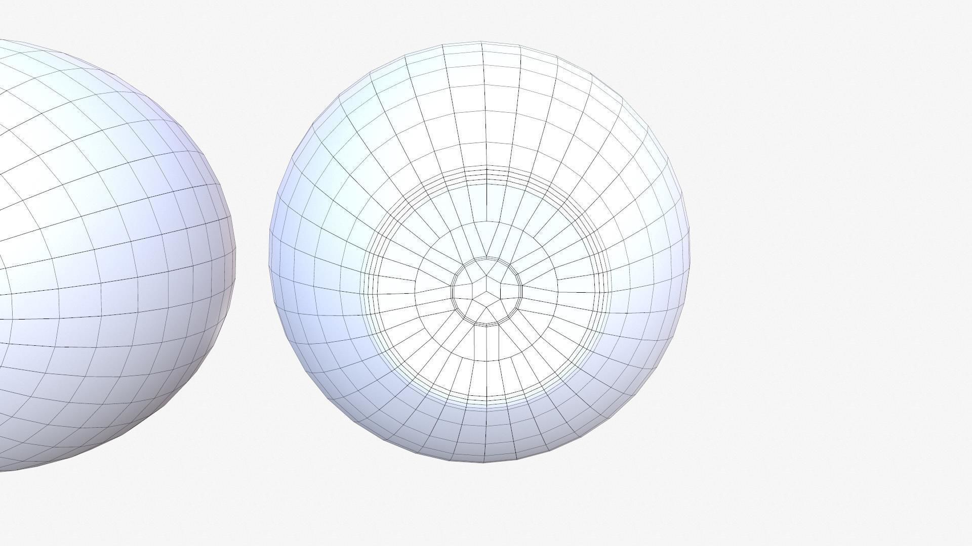 Human Eye Low-poly 3D model_24