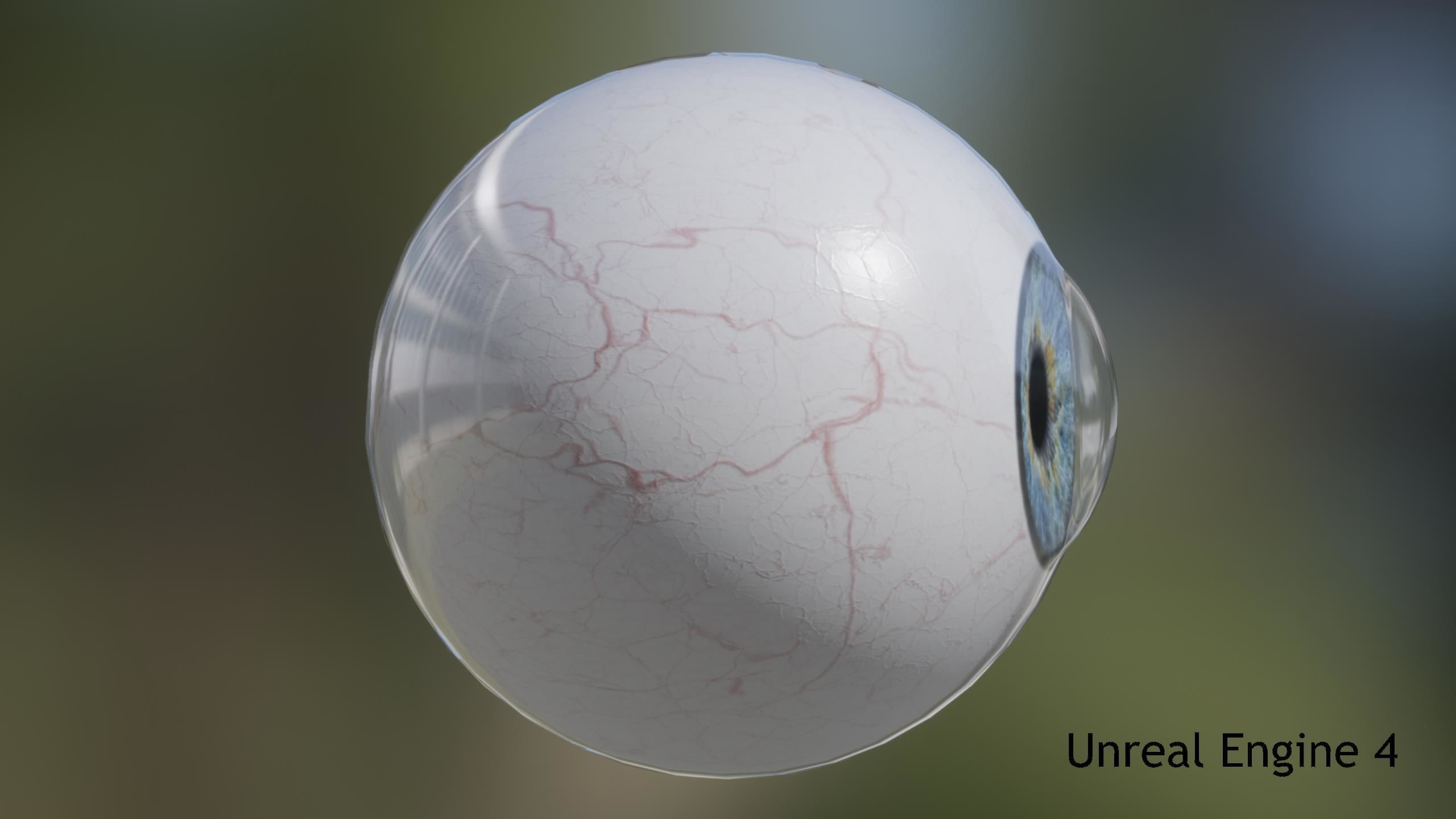 Human Eye Low-poly 3D model_11