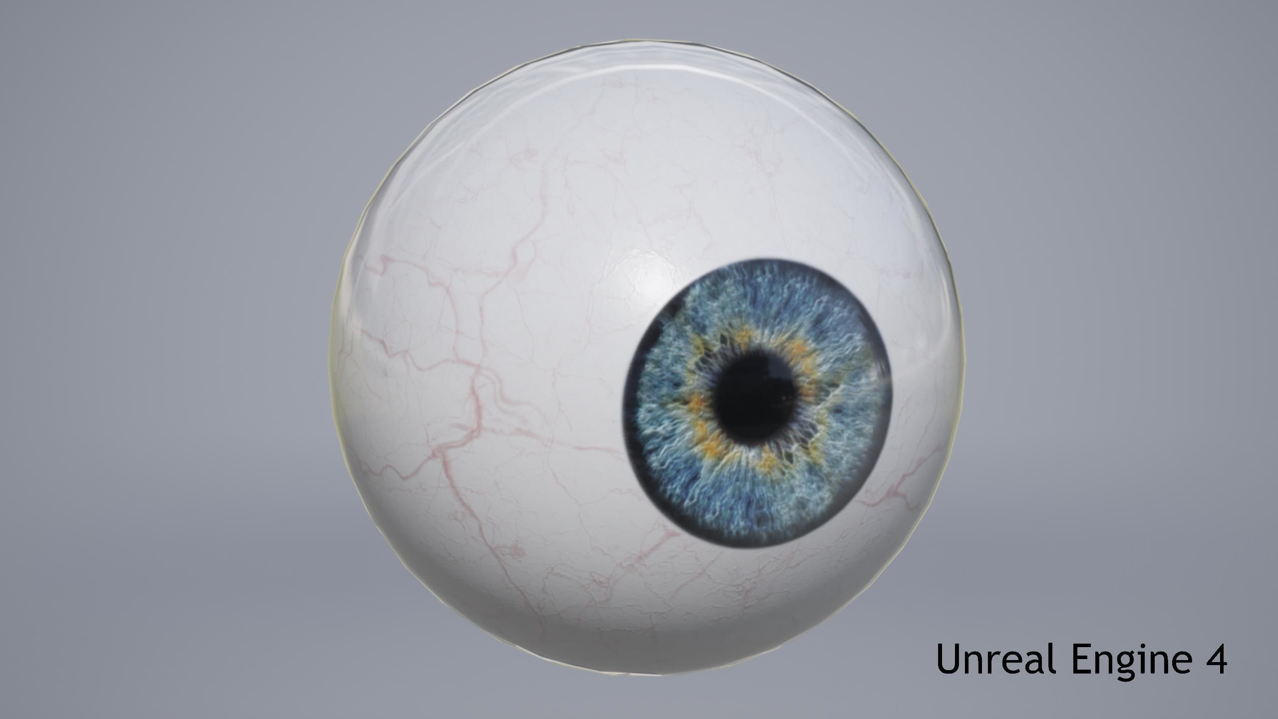 Human Eye Low-poly 3D model_10