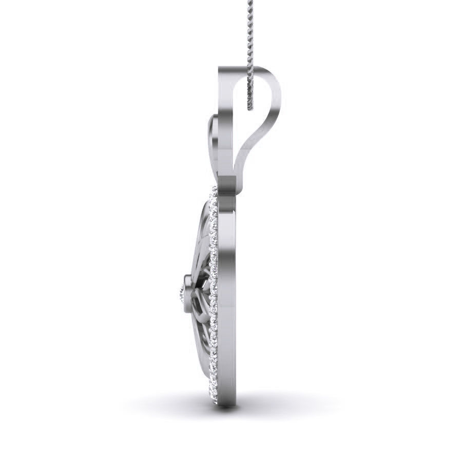 Flower Diamond Pendant renders 3dm details 3D print model_11