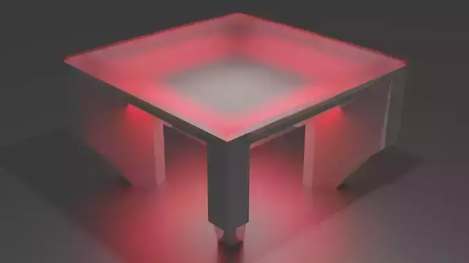 Future Table Low-poly 3D model