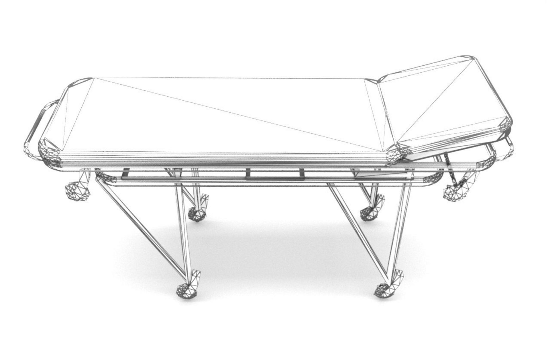 Ambulance Stretcher 3D model_8