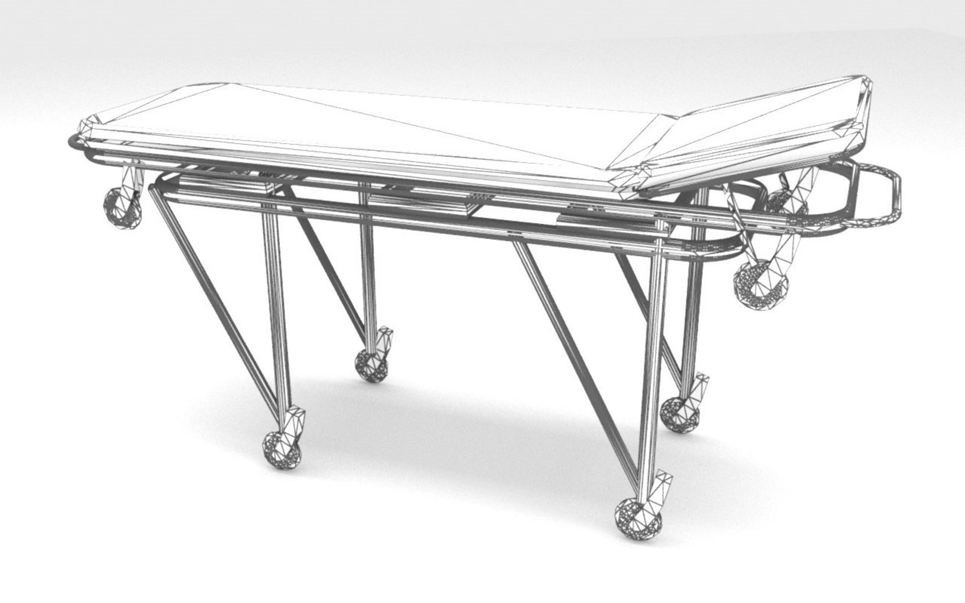 Ambulance Stretcher 3D model_6