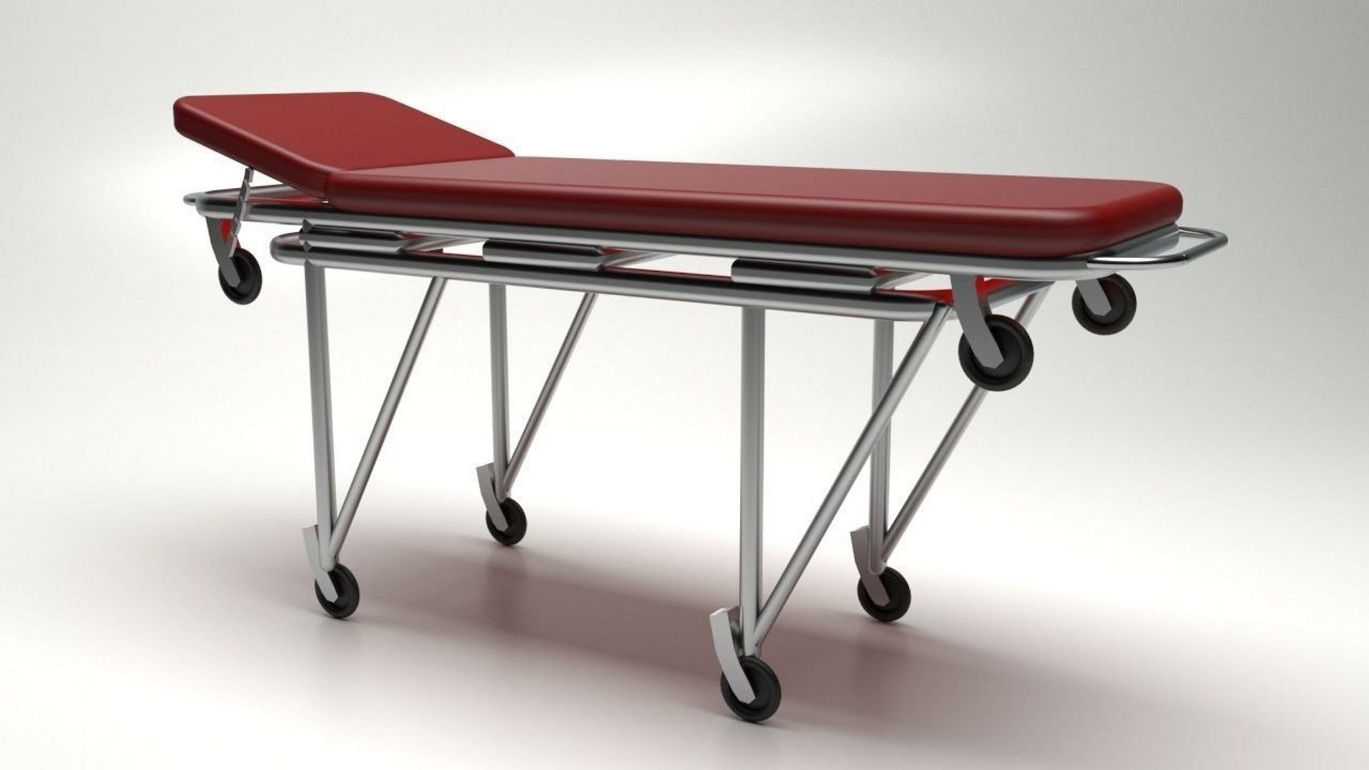Ambulance Stretcher 3D model_2