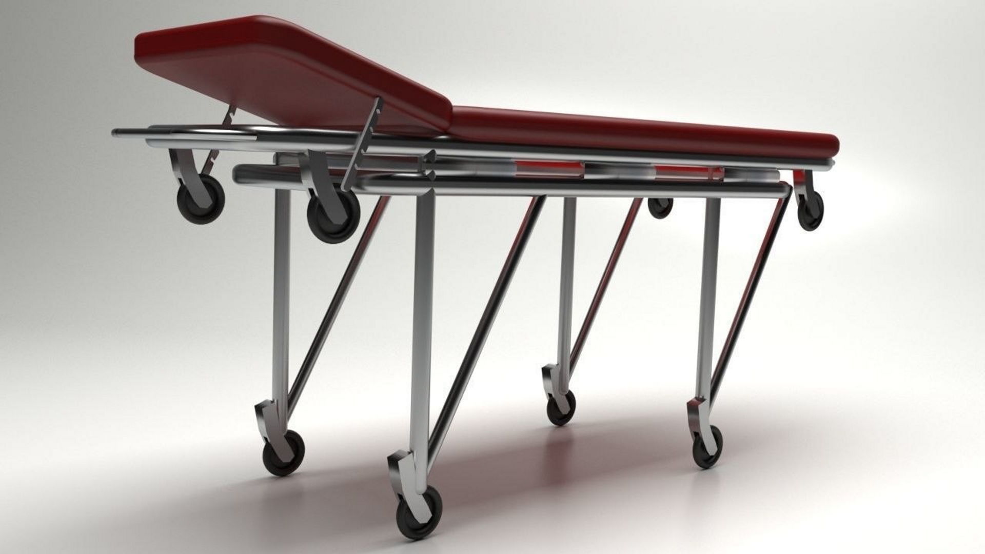 Ambulance Stretcher 3D model_4