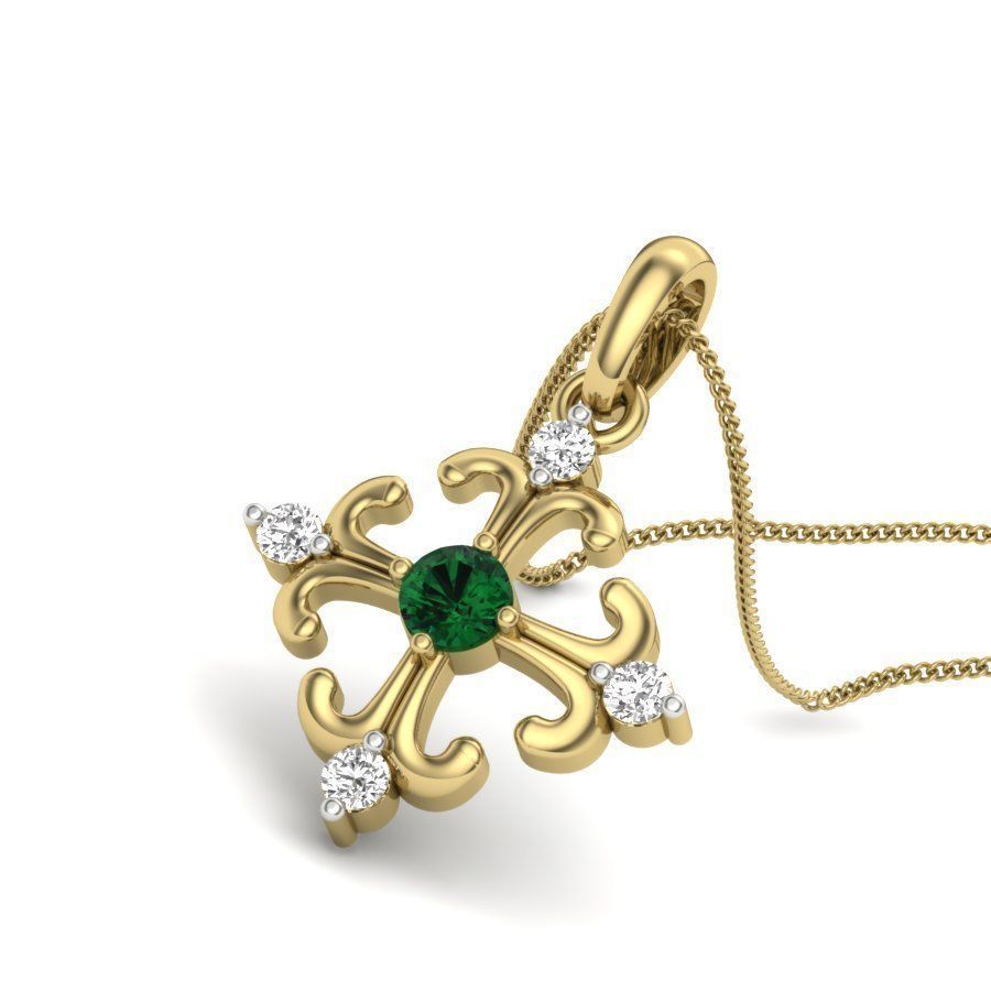 Diamond Pendant renders 3dm details 3D print model_11