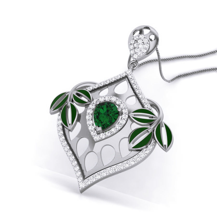 Diamond Pendant renders 3dm details 3D print model_3