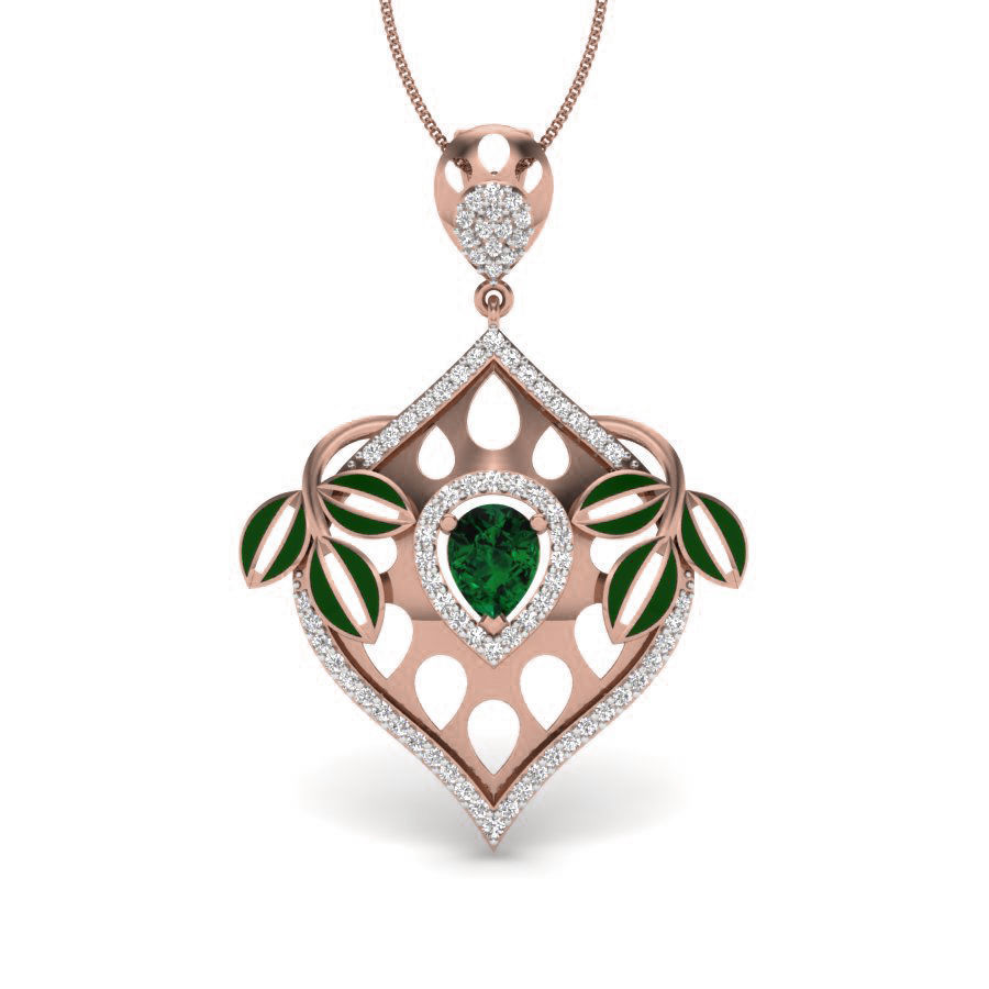 Diamond Pendant renders 3dm details 3D print model_14