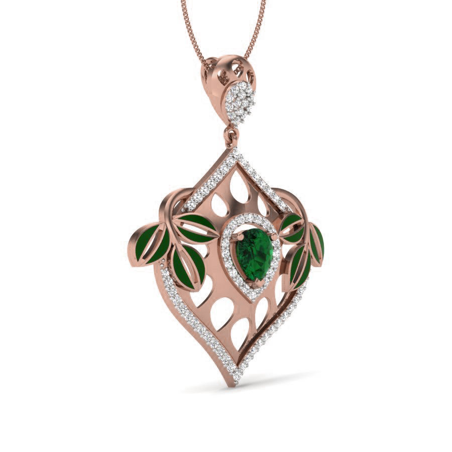 Diamond Pendant renders 3dm details 3D print model_6