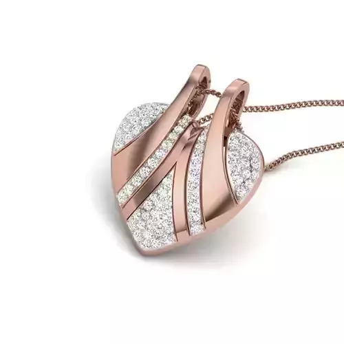 Diamond Heart Love Valentine Pendant renders 3dm details 3D print model