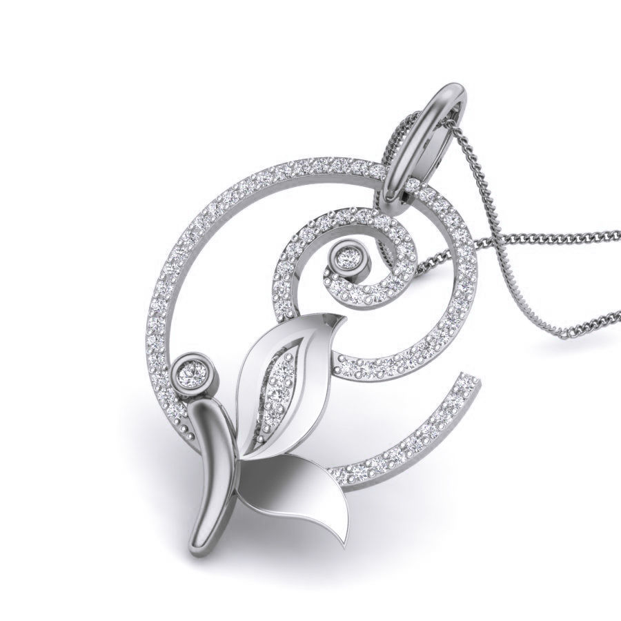 Diamond Butterfly Pendant renders 3dm details 3D print model_12