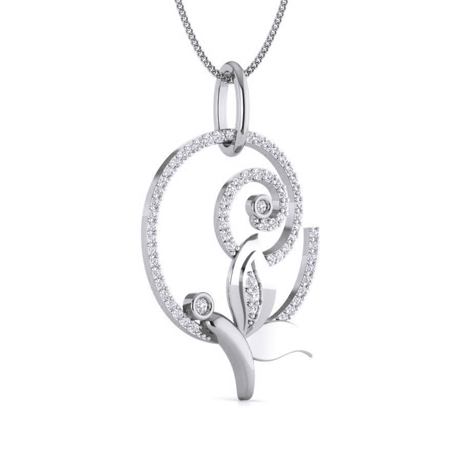 Diamond Butterfly Pendant renders 3dm details 3D print model_4