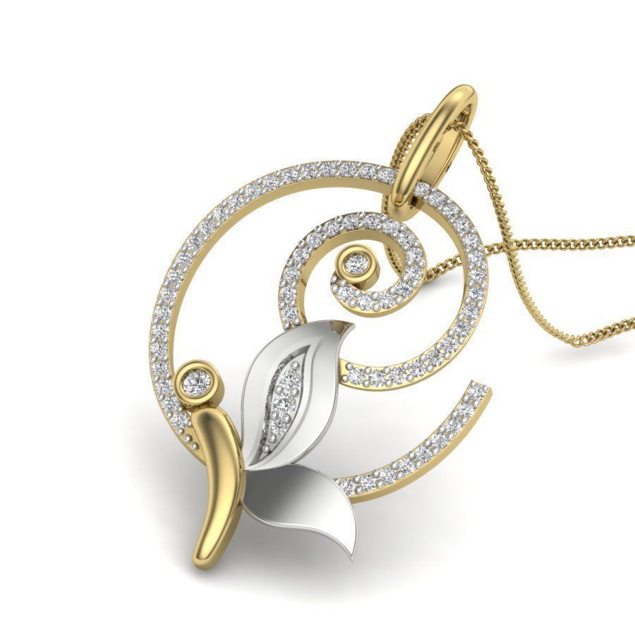 Diamond Butterfly Pendant renders 3dm details 3D print model_11
