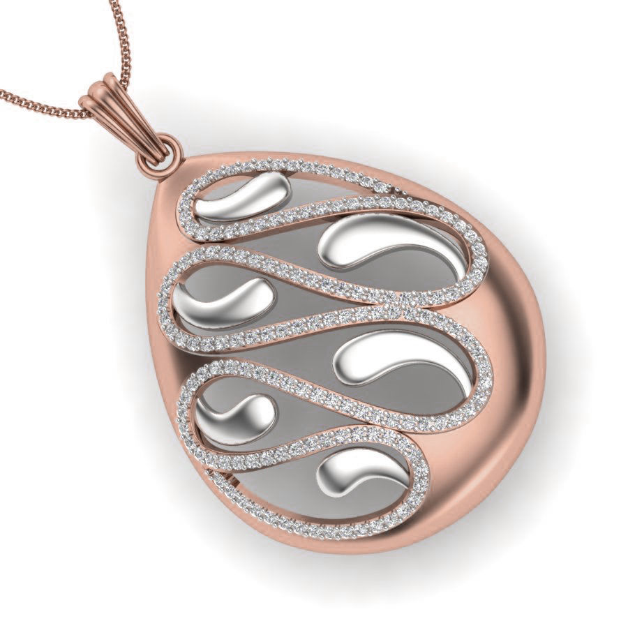 Diamond Pendant renders 3dm details 3D print model_9