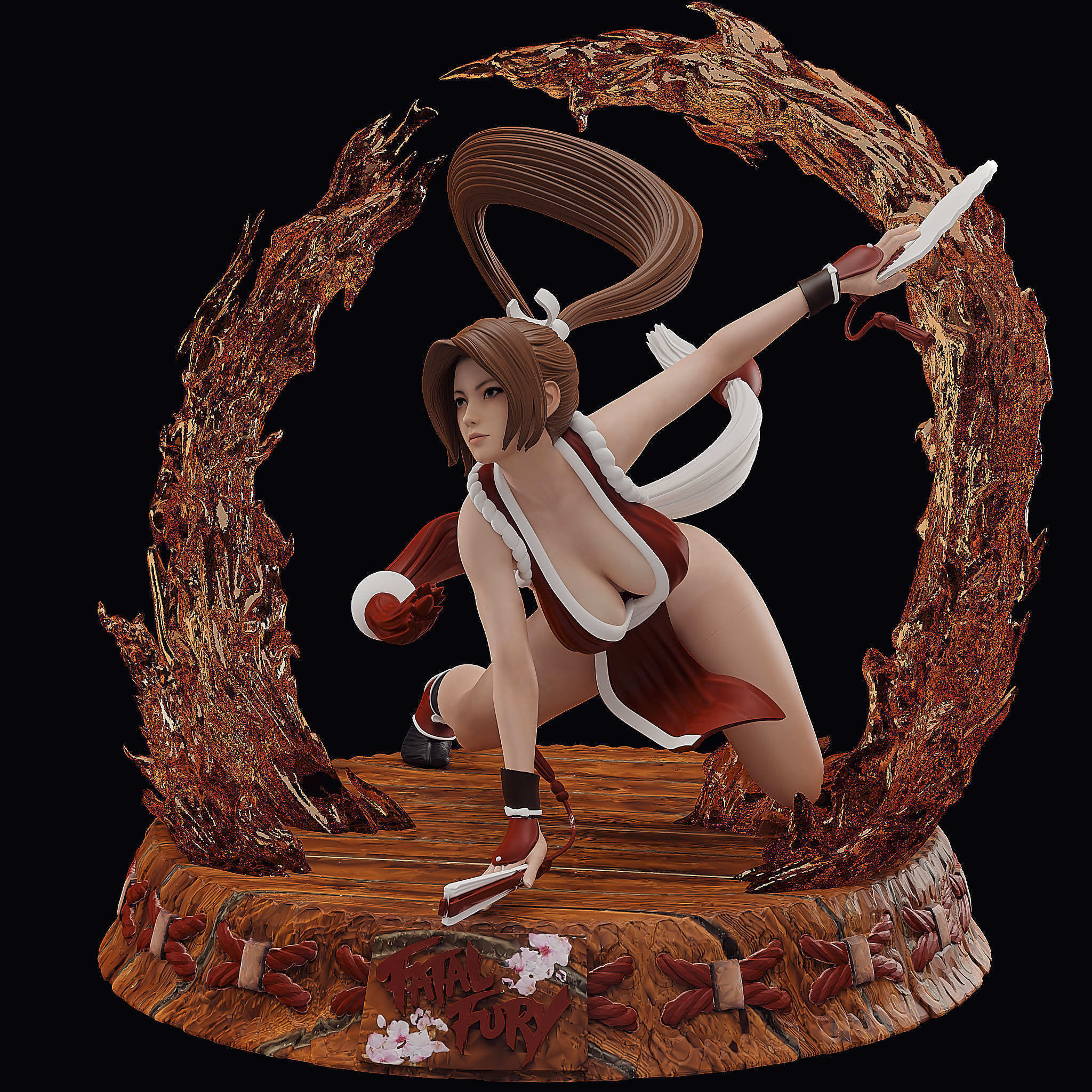 Mai Shiranui -Fatal fury  3D print model_2