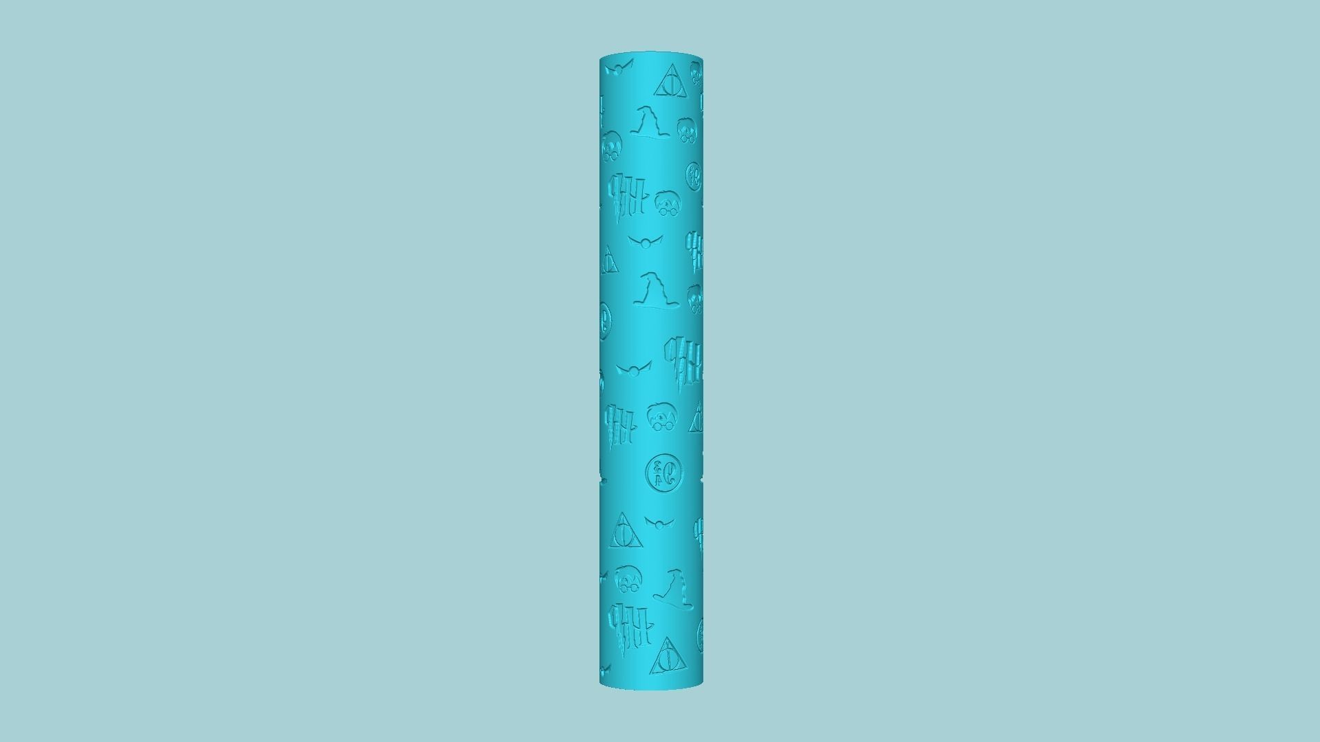Texture Roll 77 Harry Potter Negative - Fondant Decoration Maker 3D print model_1