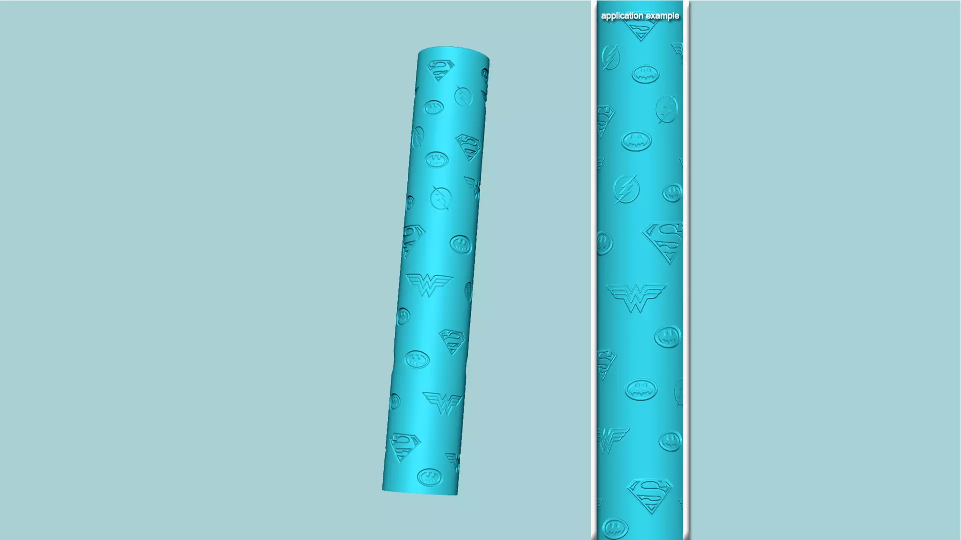 Texture Roll 79 DC Negative - Fondant Decoration Maker 3D print model_0