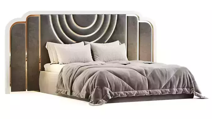Cunda Luxury Bed 3D model