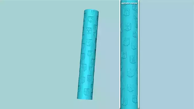 Texture Roll 81 Attack Titan Negative - Fondant Decoration Maker