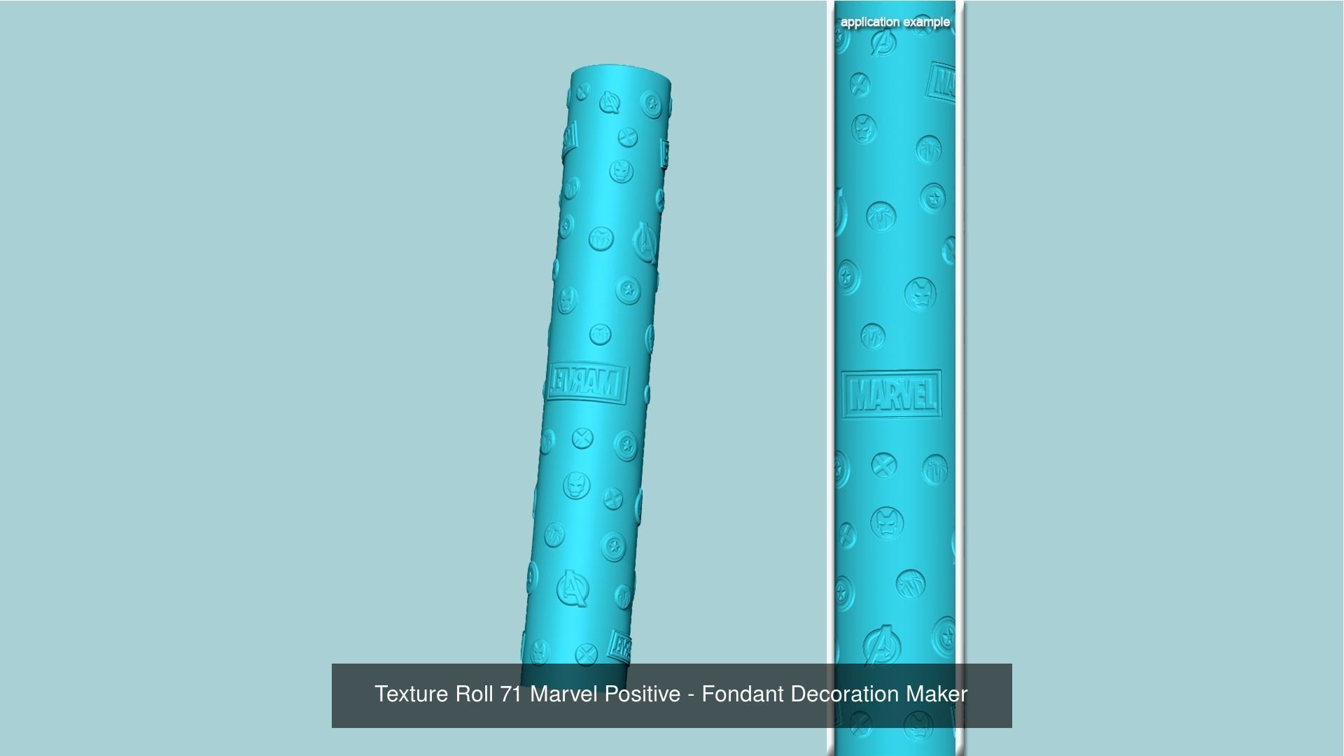 24 Texture Roll Branded Collection - Fondant Decoration Maker _15