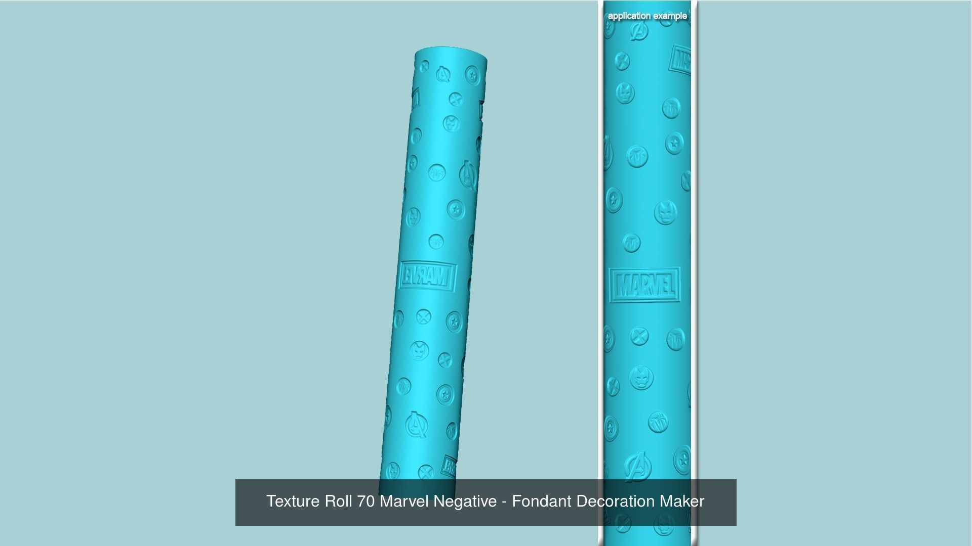 24 Texture Roll Branded Collection - Fondant Decoration Maker _14