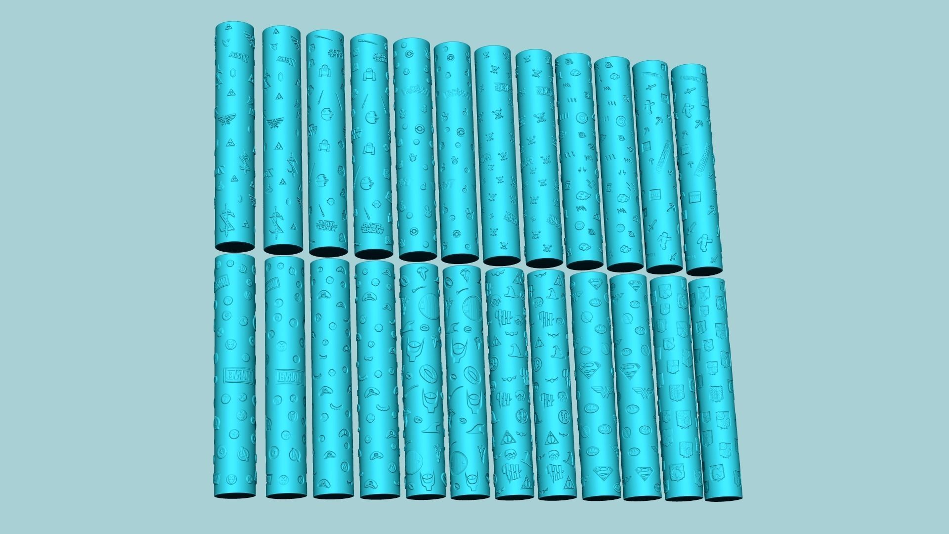 24 Texture Roll Branded Collection - Fondant Decoration Maker _1