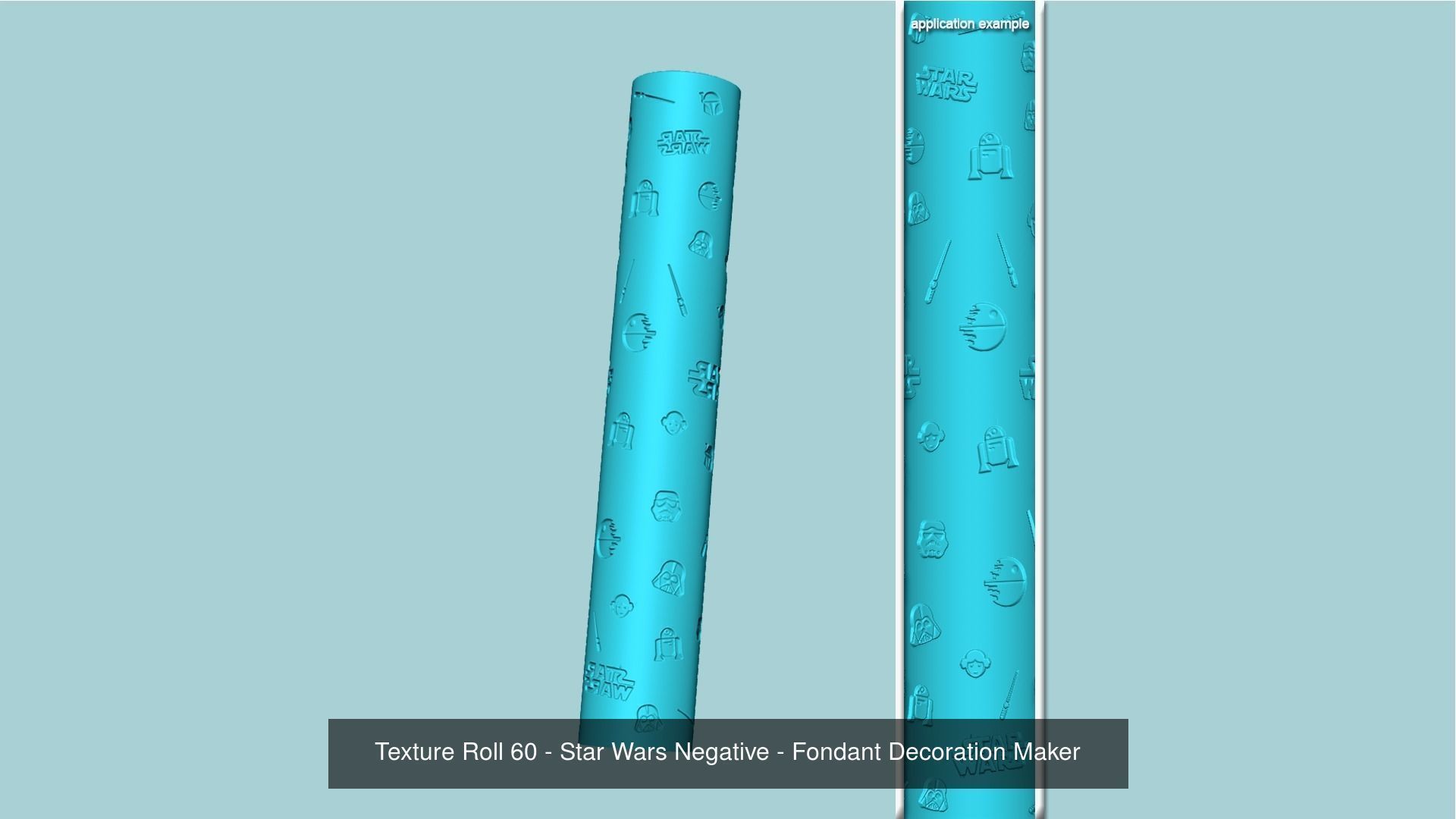 24 Texture Roll Branded Collection - Fondant Decoration Maker _4