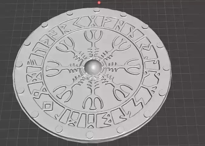 viking Vegvisir shield 3D print model
