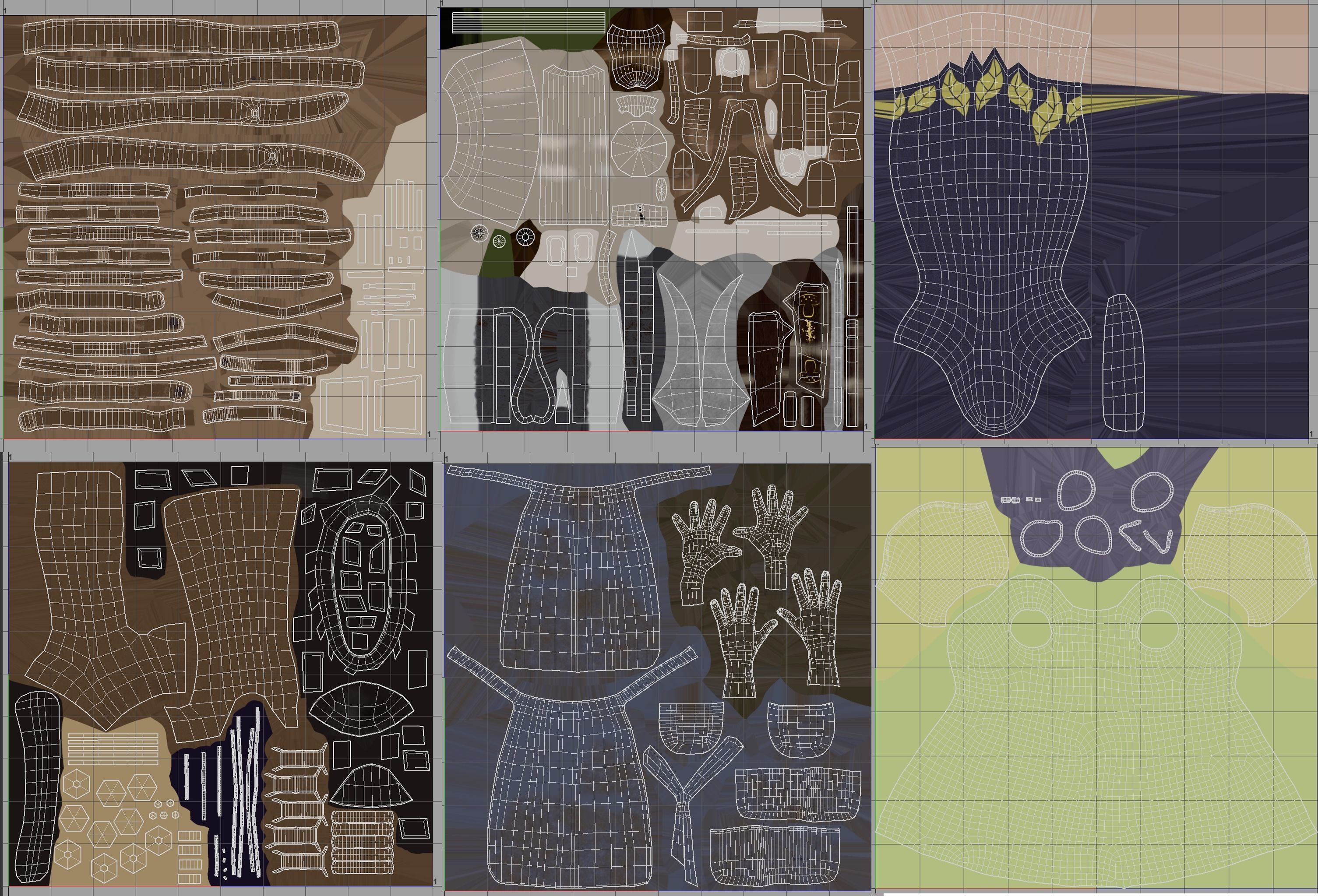 Herbalist Outfit Low-poly 3D model_6