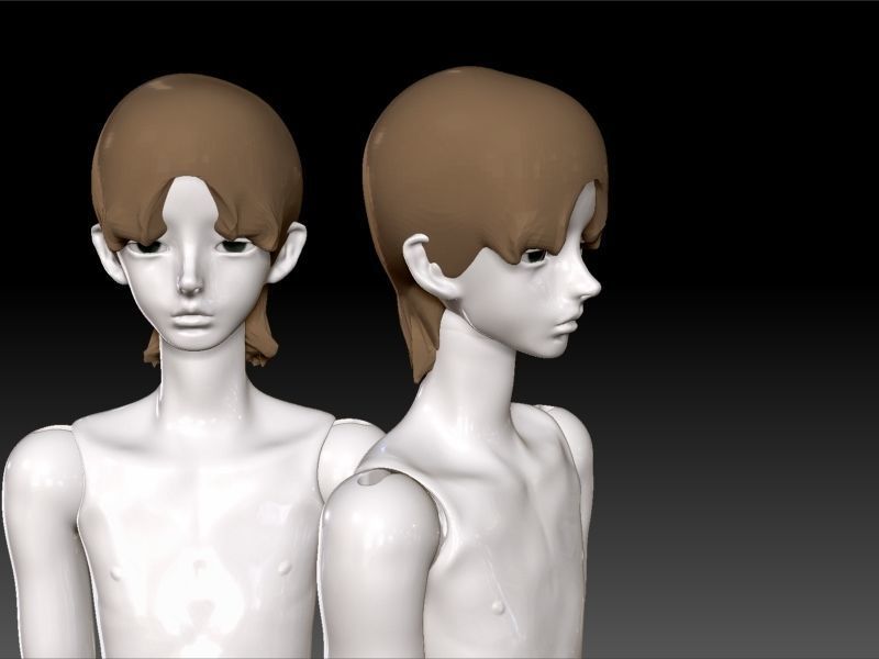 BJD boy male model Kris stl 3D print model_3