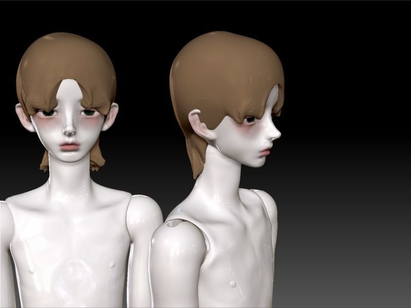 BJD boy male model Kris stl 3D print model_2