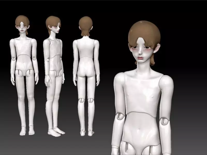 BJD boy male model Kris stl 3D print model_0