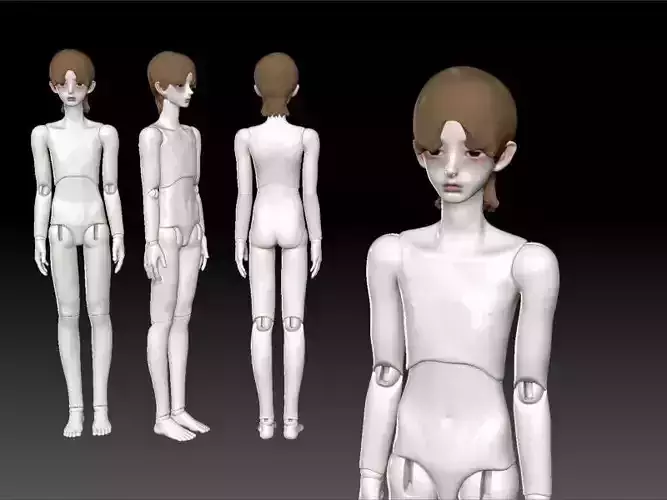 BJD boy male model Kris stl