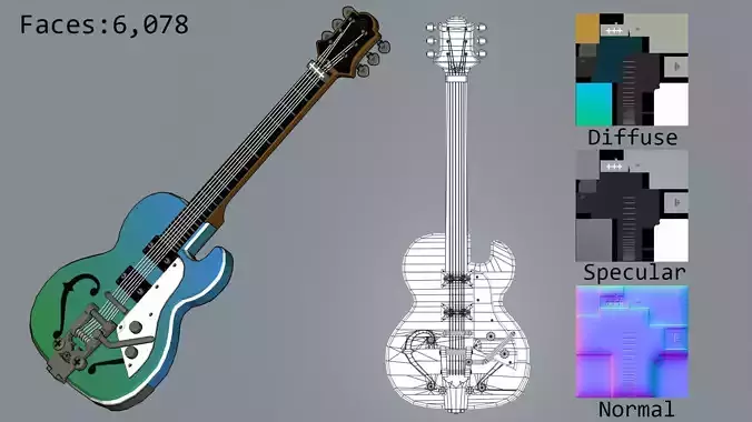 Guilty Gear Ino Guitar