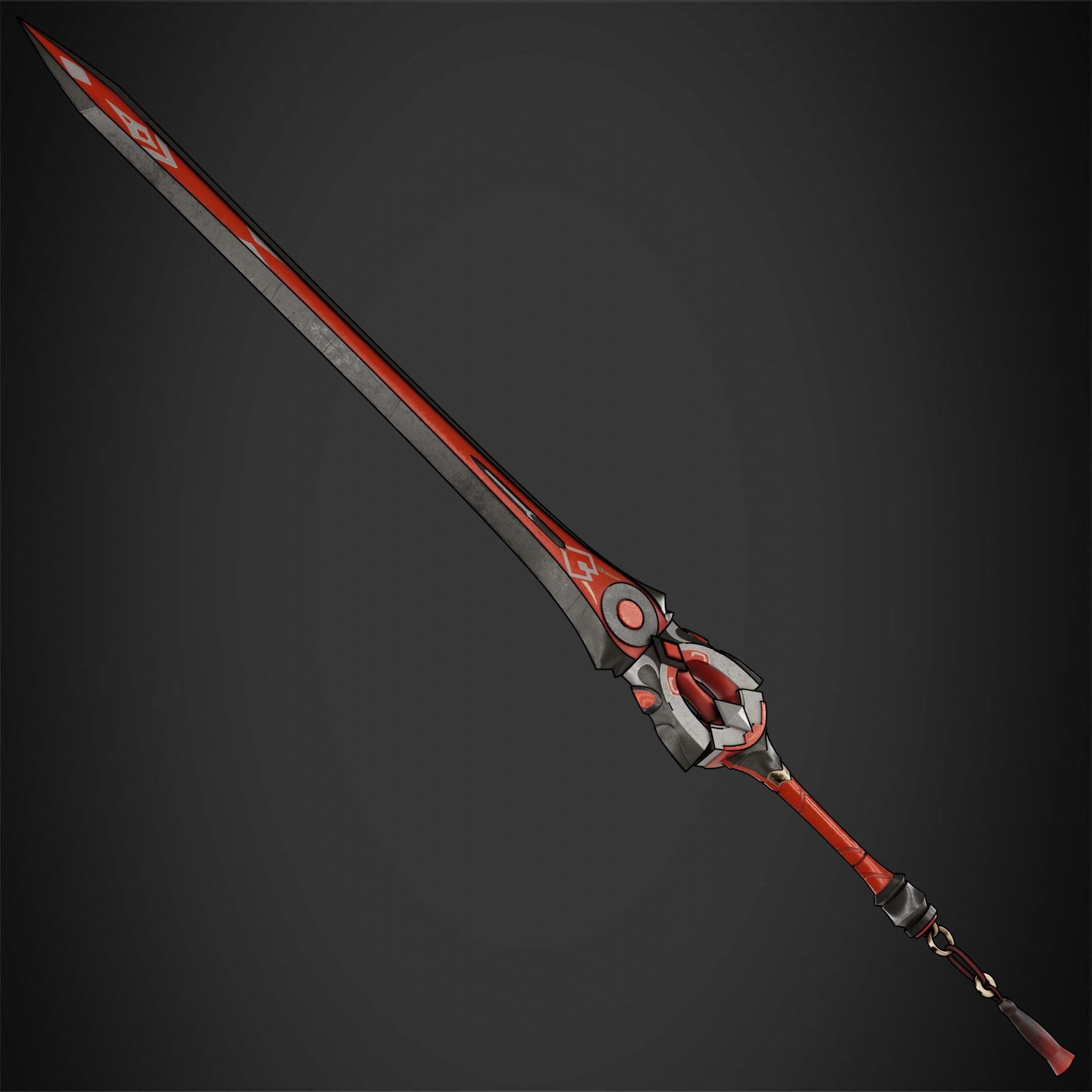 Genshin Impact Black Cliff Sword for Cosplay 3D print model_5