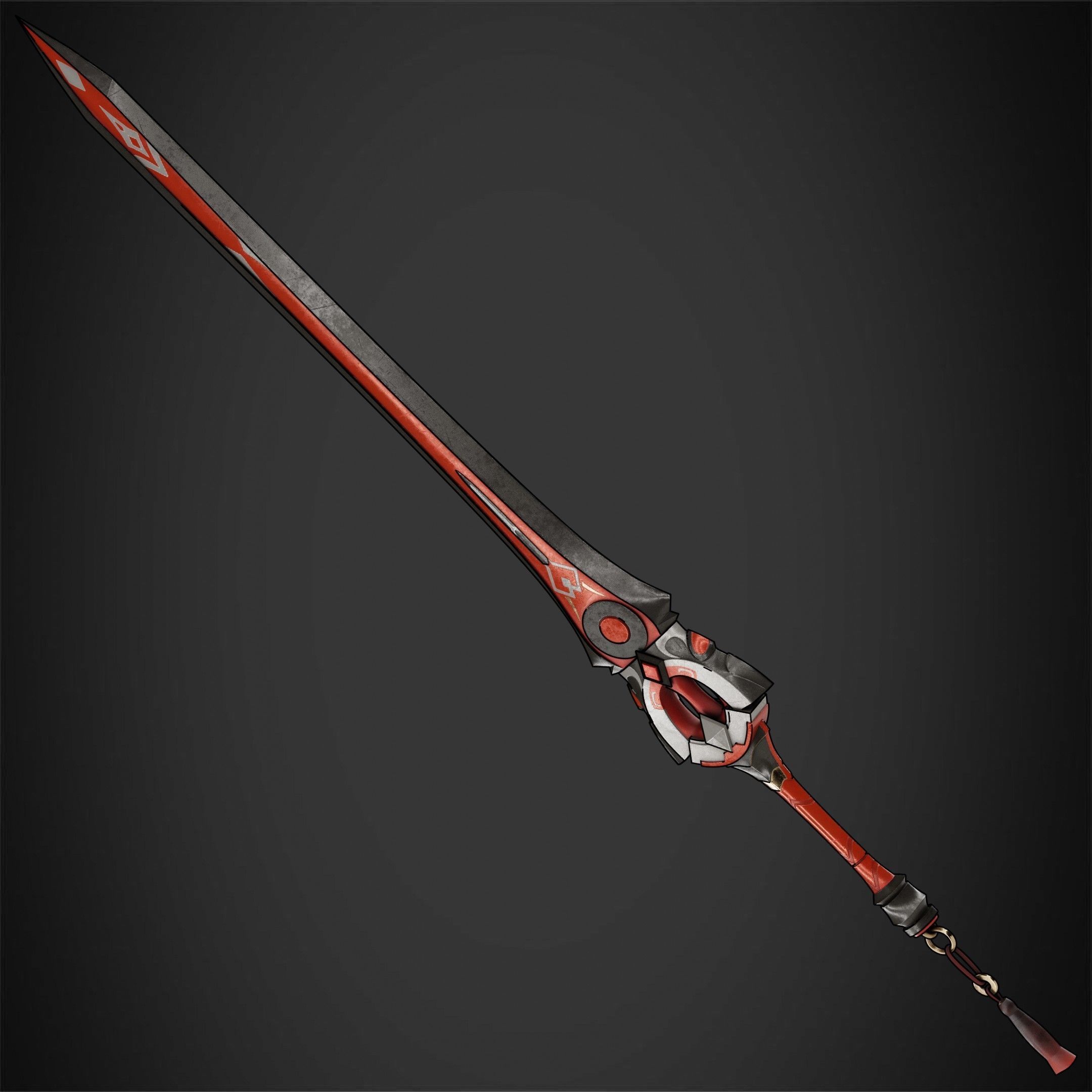 Genshin Impact Black Cliff Sword for Cosplay 3D print model_3