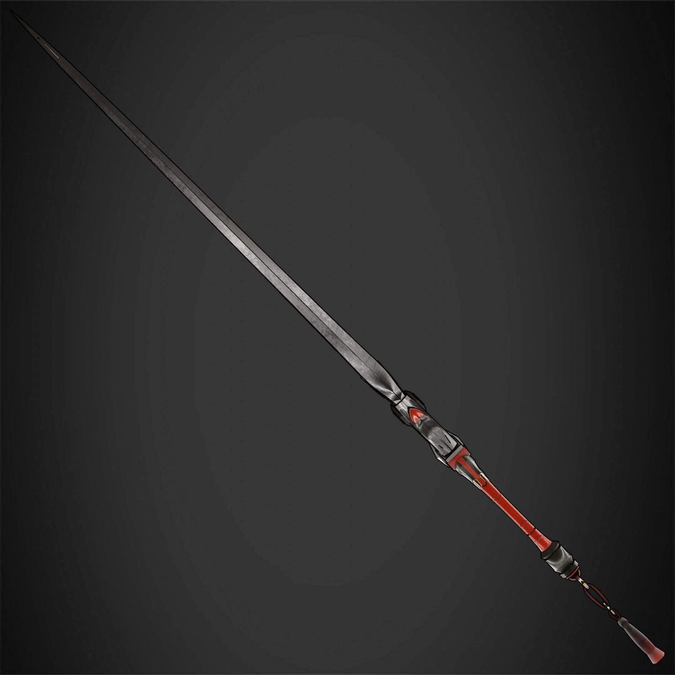 Genshin Impact Black Cliff Sword for Cosplay 3D print model_4