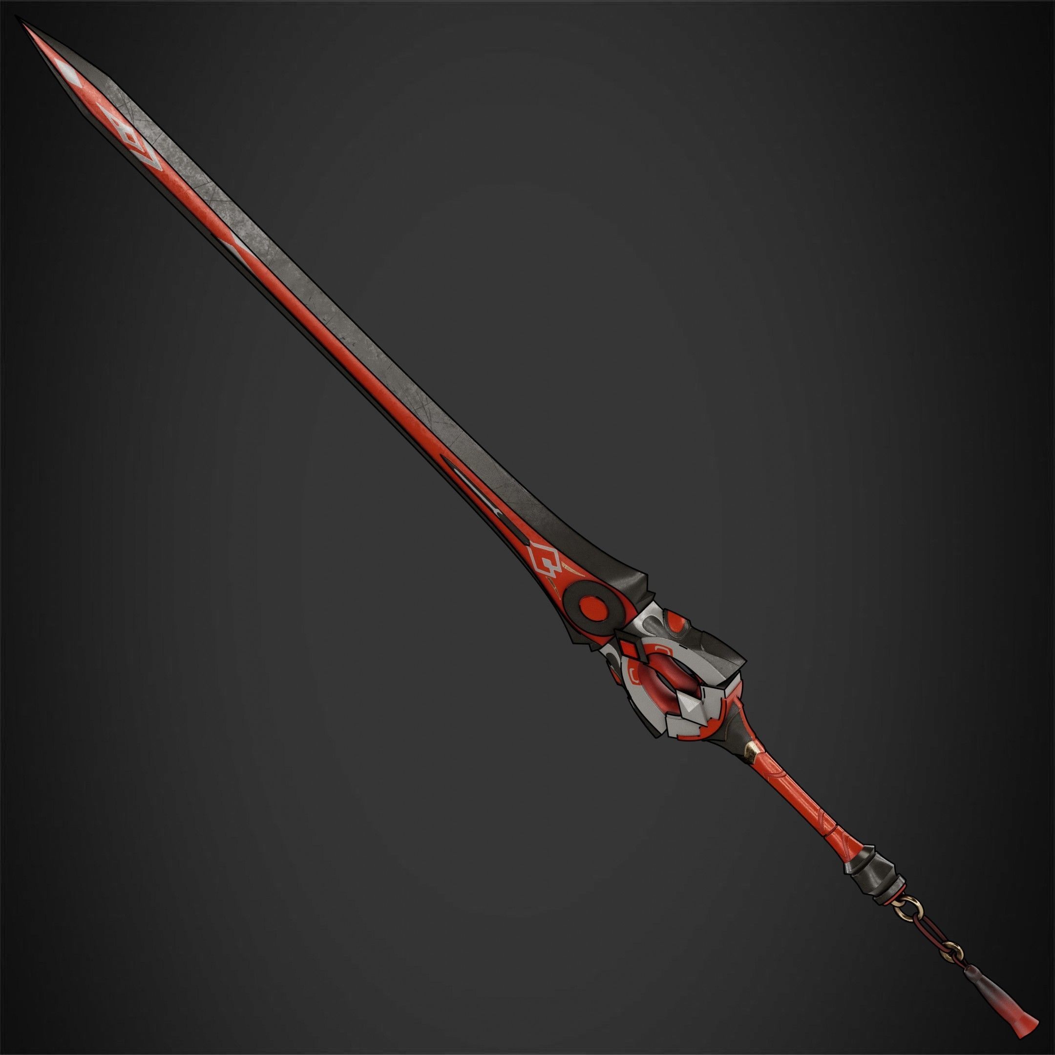 Genshin Impact Black Cliff Sword for Cosplay 3D print model_7