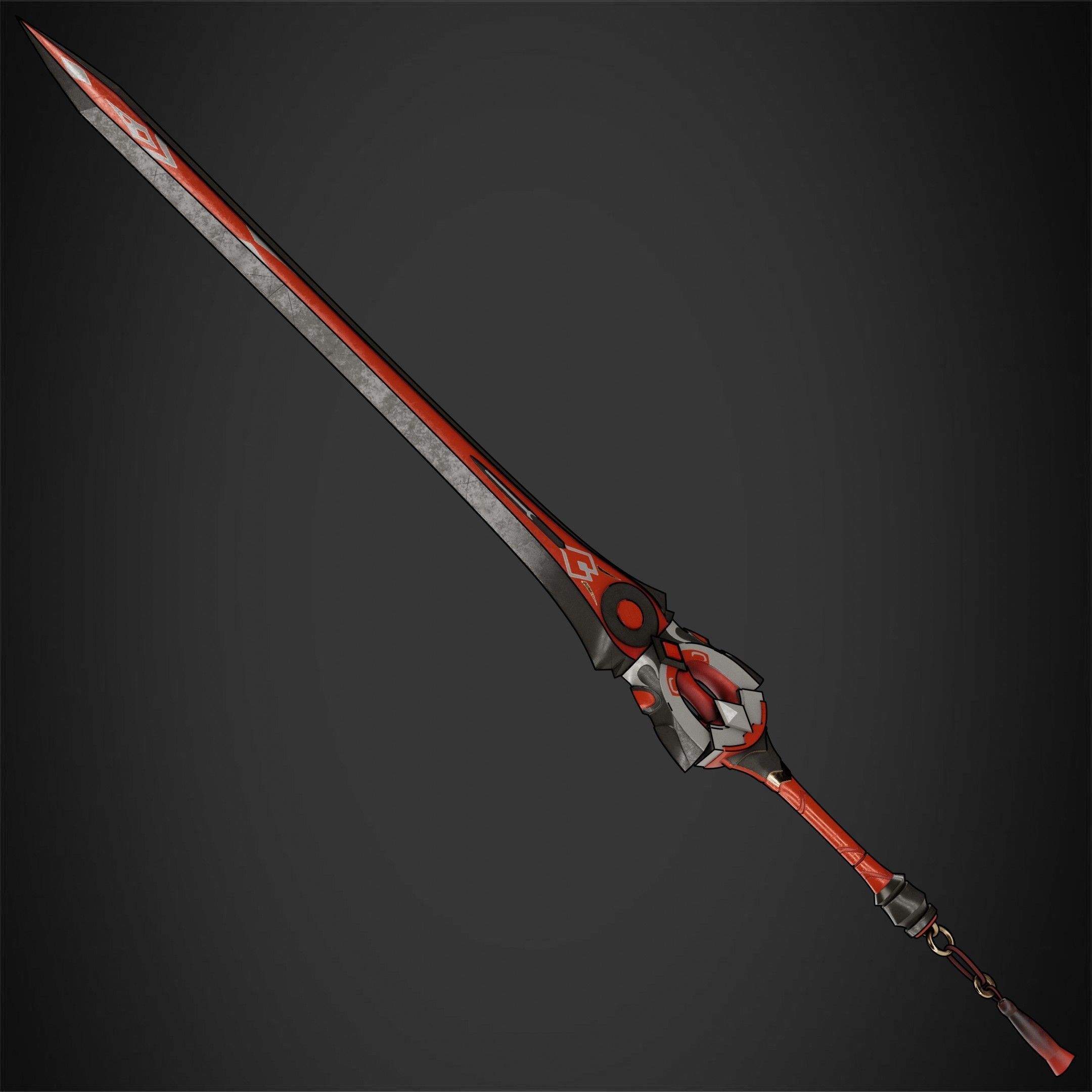 Genshin Impact Black Cliff Sword for Cosplay 3D print model_9