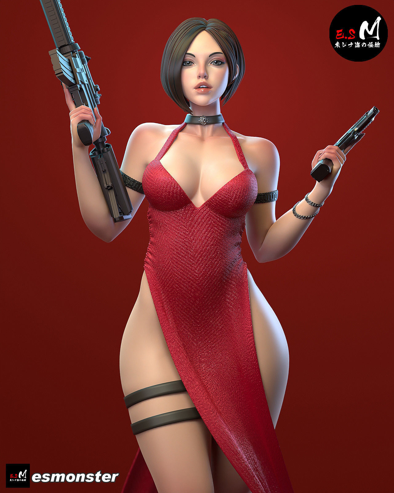 Ada Wang CHARACTER BY ESM 3D print model_1