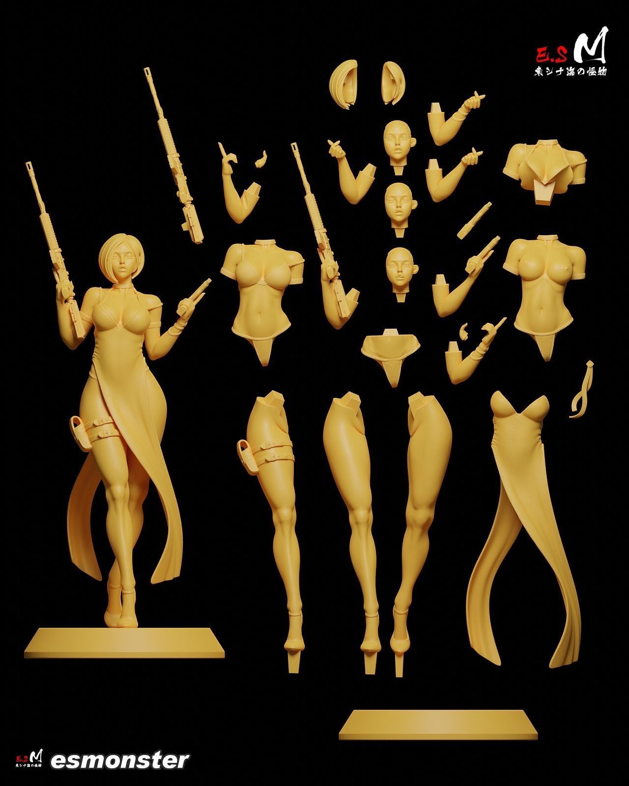 Ada Wang CHARACTER BY ESM 3D print model_48
